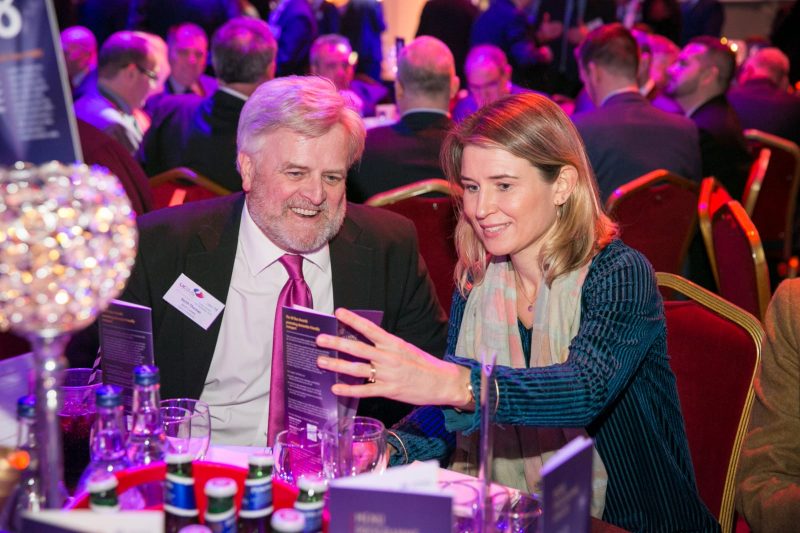 Keith Thomas and Carolyn Quainton talking at the UK Bus awards